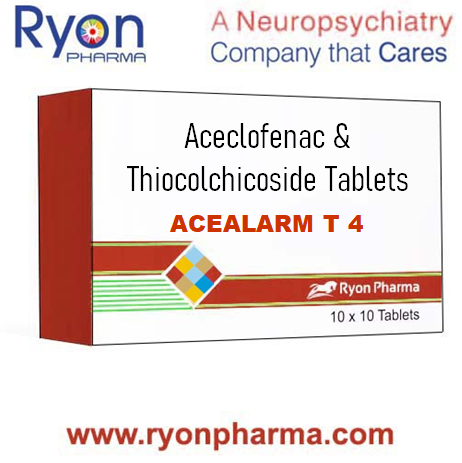 Aceclofenac 100/100 mg + Thiocolchicoside 4/8 mg