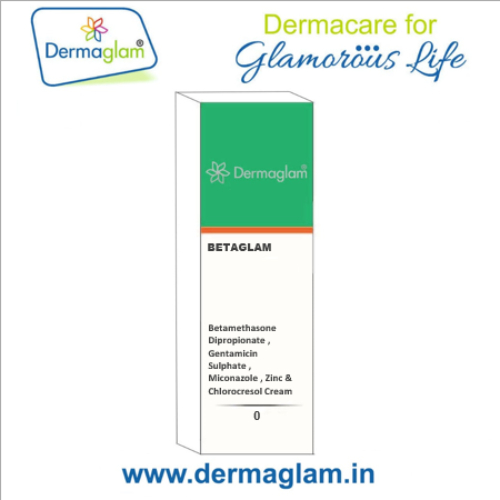 Betamethasone 0.05% w/w , Gentamicin Sulphate 0.10% w/w, Miconazole 2% w/w , Zinc Sulphate0.50% w/w & Chlorocresol 0.10% w/w Cream