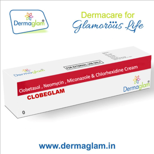 Clobetasol Propionate  0.05% w/w, Neomycin 0.5% w/w , Miconazole 2% w/w& Chlorhexidine Gluconate0.2% w/w Cream