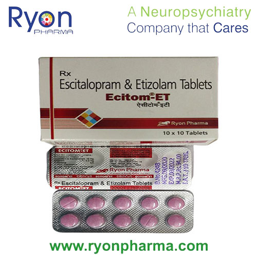 Escitalopram 10 mg + Etizolam 0.5 mg Mouth Disolving
