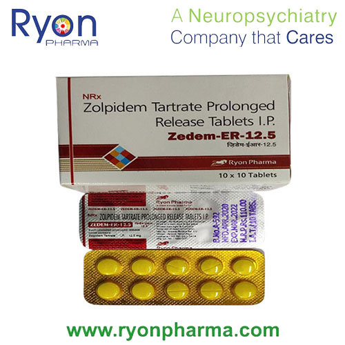 Zolpidem Tartrate 6.25/12.5 mg Extended Release